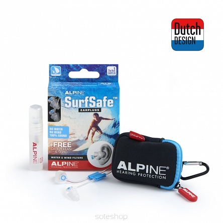 Alpine SurfSafe - ochronniki słuchu, stopery dla surferów, żeglarzy 