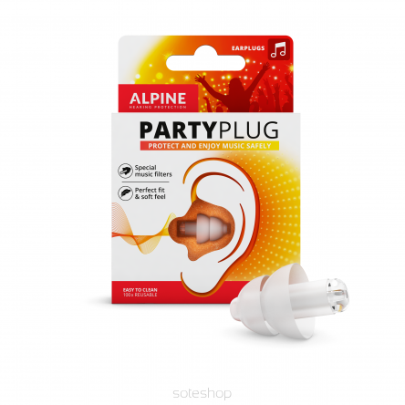 Alpine Party Plug white - zatyczki na koncert do klubu 