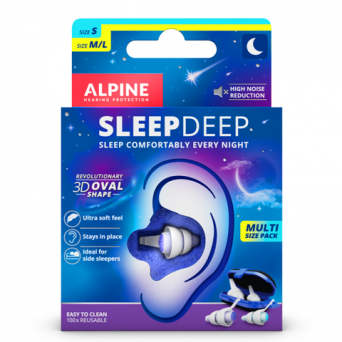 Alpine Sleep Deep MULTIPACK - zatyczki do spania 
