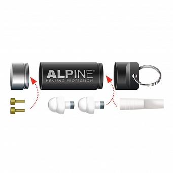 Alpine Travelbox de Luxe metal - pojemnik na ochronniki słuchu, stopery 